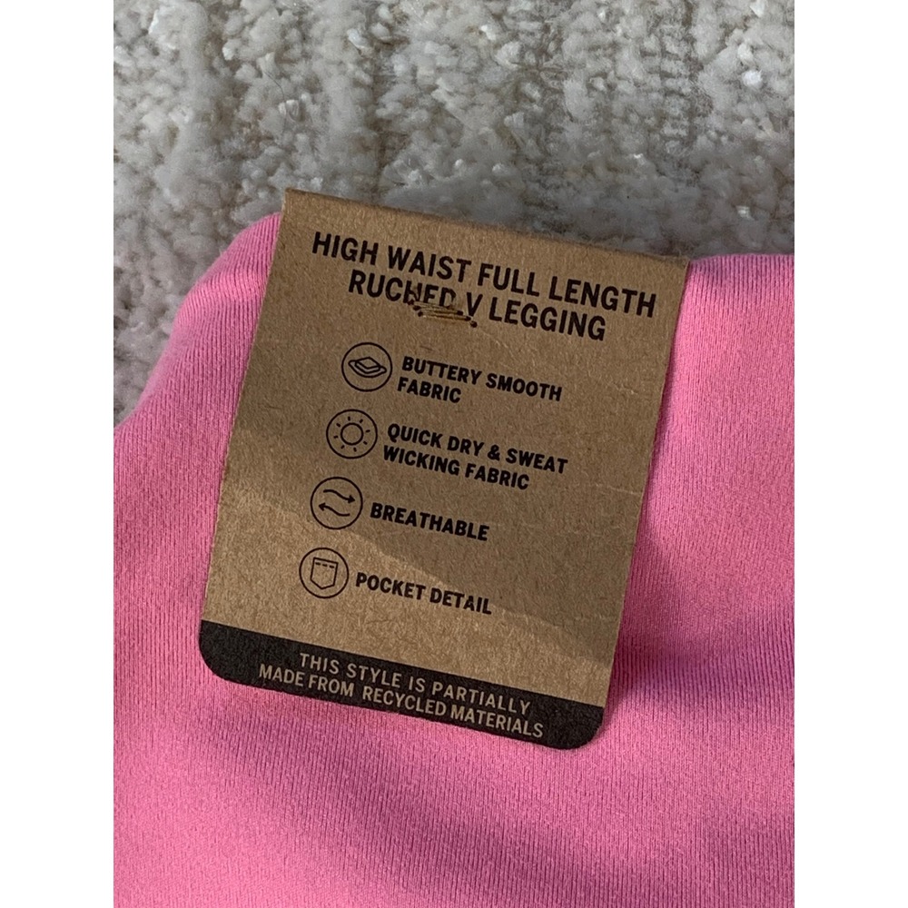 PINK Victoria's Secret Ultimate High Waist Ruched V Legging Pink Active Size M - Picture 8 of 8